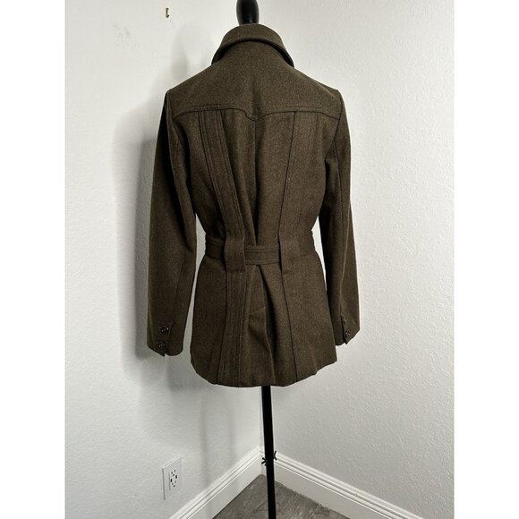 J.Crew Women's Size S Wool Blend Olive Green - Picture 2 of 5